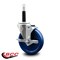 Service Caster 5'' Solid Poly Swivel 3/4'' Expanding Stem Caster with Brake SCC-EX20S514-SPUS-TLB-34 - alternate 2